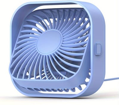 Bovista Ventilator Staand - Ventilatoren - Tafelventilator - Statief - Extra Verkoelend - Aircooler - Cooling Fan - Cooler - Hemelsblauw