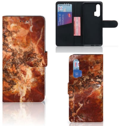 Honor 20 Pro Bookcase Marmer Bruin