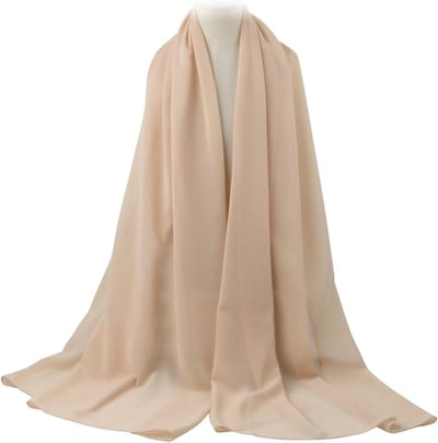 Elegante Chiffon Wrap Sjaal voor Dames - Ideaal voor Bruiloften, Feestjes en Avondkleding - 180 x 70 cm
