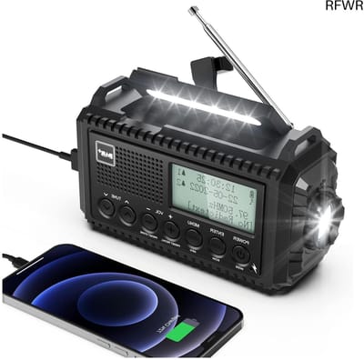 Bouwradio met Accu - Noodradio - DAB - Radio