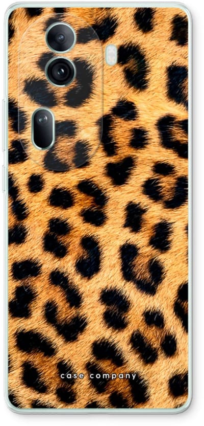 Case Company® - Hoesje geschikt voor Oppo Reno 11 Pro hoesje - Luipaard - Soft Cover Telefoonhoesje - Bescherming aan alle Kanten en Schermrand