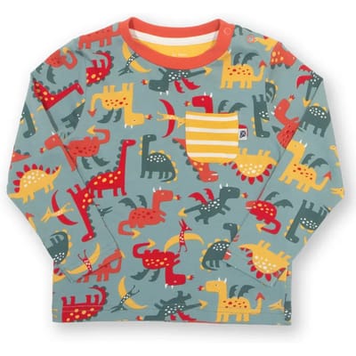 Baby T-shirt met lange mouwen Kite Dinos and Dragons