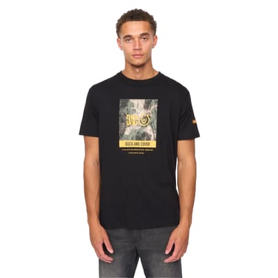 Duck and Cover Heren Camostack T-Shirt (Zwart)