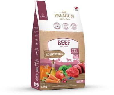 Pokusa Premium Selection - Beef Adult - Hondenvoer - Graanvrij - Verse Rund - 12kg
