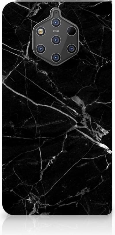 Nokia 9 PureView Standcase Marmer Zwart - Origineel Cadeau Vader