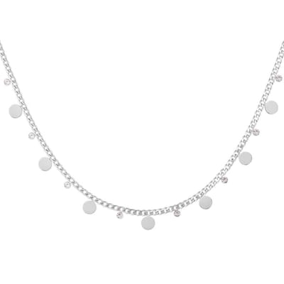 Bijoutheek Collier Discs Wit