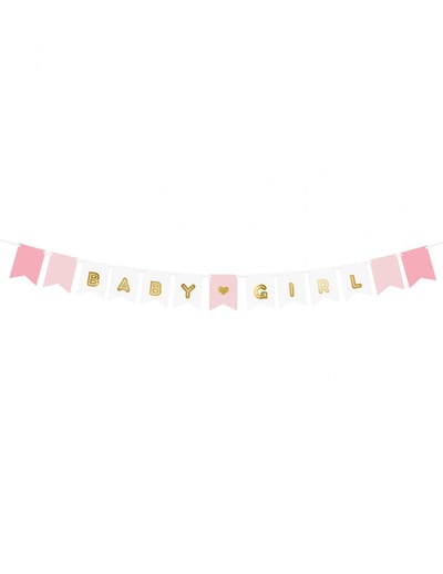 Banner Baby Girl, mix, 15 x 175 cm