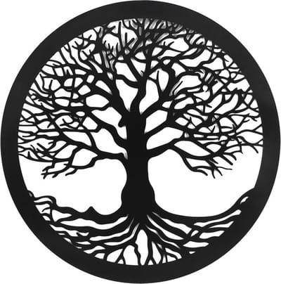 - Something Different - Levensboom - Metalen Wanddecoratie 40cm - Metalen wandbord Tree of Life