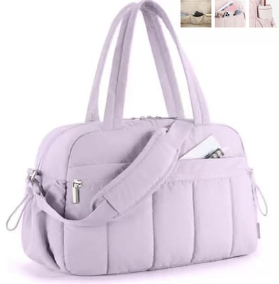 1 stuk – Sporttassen - Sporttas – Weekendtas voor dames – Handtas – Crossbodytas – Reistas – Waterdichte gymtas – Bagage – Compact & lichtgewicht – Stevig & duurzaam – Unisex – 41 x 18 x 29 cm - Paars