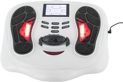 Verkwikkende voetmassage, elektrisch apparaat voor bloedsomloop, ontspanning voor voeten, benen, rug en nek met afstandsbediening