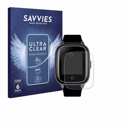 Savvies - Screenprotector voor SaveFamily Senior - Folie Beschermfolie transparant 6 Stuks