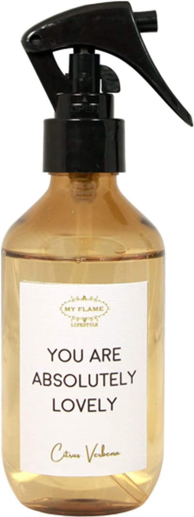 MY FLAME - Roomspray - YOU ARE ABSOLUTELY LOVELY - Geur: Citrus Verbena - 180 ml