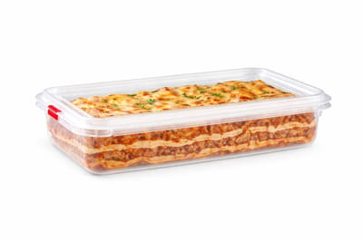Plasticforte vershoudbakje - met deksel - 32 x 18 x 7 cm - 2.3L - meal prep bakjes