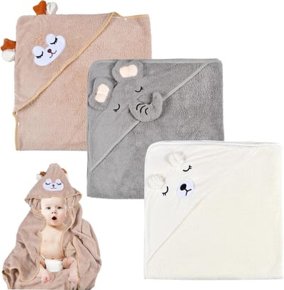 Handdoeken met Capuchon voor Baby's - Extra Zacht & Absorberend, 80 x 80 cm