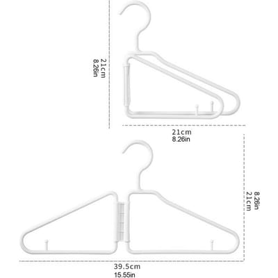Porte-manteau portable, porte-serviettes, cintres pour vêtements, crochets de rangement pour la maison, porte-manteau pliable, cintre épais, gain de place blanc