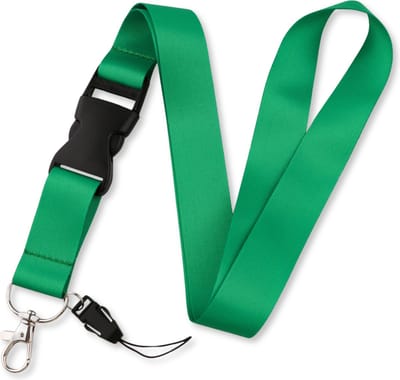 Travel Cords - keycord groen - met handig kliksysteem - stevig lanyard - sleutels en telefoon - met telefooncord - sleutelkoord - afneembaar halskoord