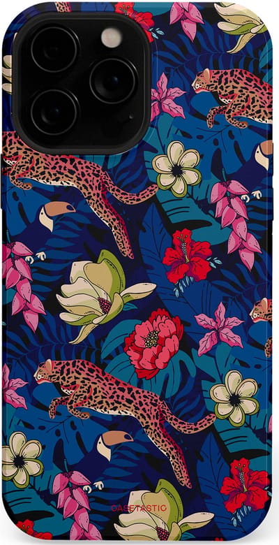 Casetastic Hoesje Geschikt voor Apple iPhone 13 Pro Max Magsafe - Stijlvolle Beschermende Duo-layer Case - Jungle parade
