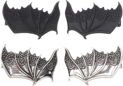 Vleermuis haarspeld voor Halloween – Gothic haaraccessoire voor volwassenen – 2 stuks