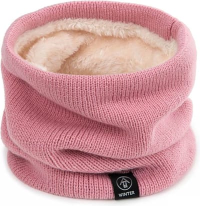 Nivard Nekwarmer - Dames - Fleece - Motor - Bandana - Masker - Colsjaal - Sjaal - Gewatteerd - Skiën - Warm - Herfst - Roze