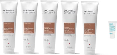 5 x Goldwell - StyleSign Roughman Texturizing Paste - 150ml - Limited Edition + WILLEKEURIG Travel Size