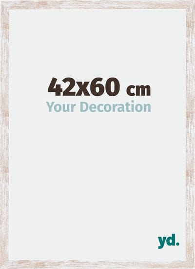 Your Decoration - Fotolijst 42x60 cm - MDF - White Wash - Catania