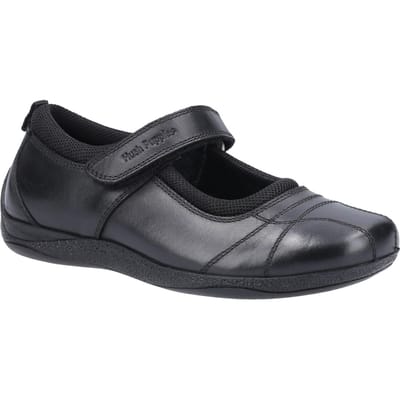 Hush Puppies Meisjes Clara Leren Schoolschoenen (Zwart)