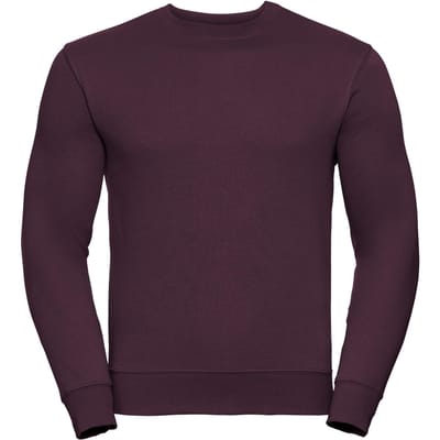 Russell Heren Authentieke Sweatshirt (Slimmer Cut) (Bourgondië)