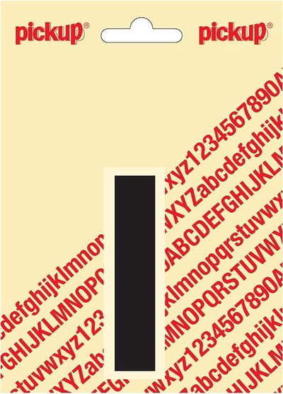 Pickup plakletter Helvetica 80 mm - zwart I