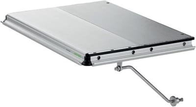 Tafelzaag Verbreding - Werktafel Uitbreiding - Plaat Materialen Zagen - Verstelbare Schaal - 410 mm Lengte - Zilver