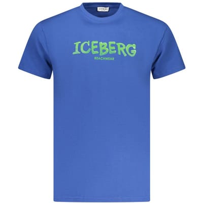 Ice Iceberg Bold Logo Blauw T-shirt