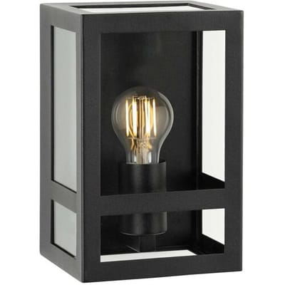 KS Verlichting City Muurlamp Zwart met Lichtsensor LED