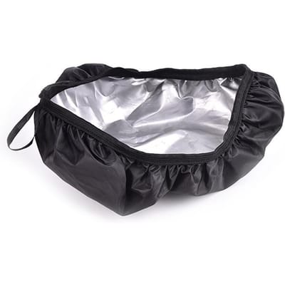 Housse de siège de vélo étanche, 1 pièce, élastique, résistante à la pluie et à la poussière noir