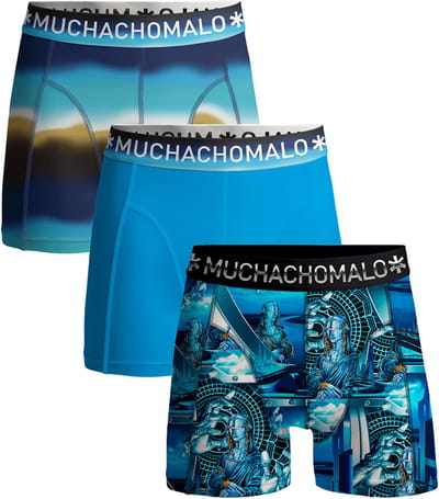 Muchachomalo Heren Boxershorts - 3 Pack - Maat M - 95% Katoen - Mannen Onderbroeken