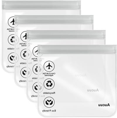 Doorzichtige toilettas voor op reis - TSA goedgekeurd - Vloeistoftas - Reisaccessoires - 20x20 cm - Ideaal voor vakantie - Heren en dames - Handige make-uptas