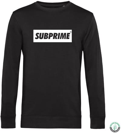 Subprime - Heren Sweaters Sweater Block Black - Zwart - Maat L