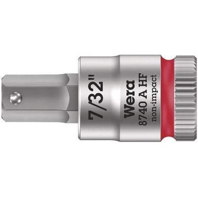 Wera 8740 A 05003387001 Inbus Dopsleutelinzetstuk Houderfunctie 6.3 mm 7/32 1/4 (6,3 mm)