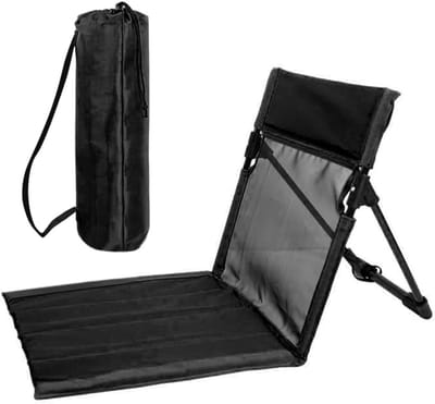 Opvouwbare Strandmat met Rugleuning, Draagbare Stoel voor Camping, Tuin en Picknick, Comfortabele Zonnebed voor Buitengebruik