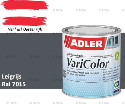 ADLER Varicolor Lakverf RAL 7015 – Leigrijs 750 ml – 2-in-1 Houtverf, Metaalverf en Kunststof Lak voor Binnen & Buiten