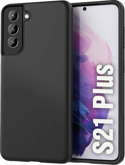 Hoesje geschikt voor Samsung Galaxy S21 Plus Hoesje - Zwart Siliconen Back Cover TPU - Matte Coating - EPICMOBILE