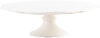Ronde keramische taartplateau met voet voor het presenteren van cupcakes en desserts op bruiloften en verjaardagsfeesten
