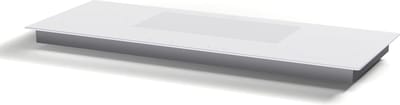 Klarstein Inductiekookplaat Delicatessa 90 Slim Hybrid - 4-Zones - 7000 W - Thermo Boost - Wit - Kookveld - 90 cm - Touch Timer Flexzone Kinderslot - Zwart - glas - Induction Hob - Inductie Kookveld