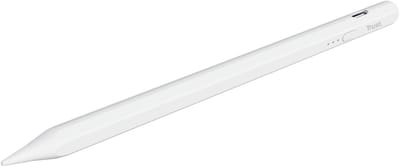 Trust Kyna - Actieve Stylus Pen - Compatible met alle iPad modellen vanaf 2018 - Magnetisch - Batterijduur van 10 uur - Inclusief USB-kabel (C naar C) - Inclusief 2 vervangbare tips -Wit