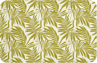 Badmat 60x40 cm - Antislip - Palmblad - Patroon - Groen - Badmatten voor badkamer - Badkamermat - Douchemat - Badkamer mat