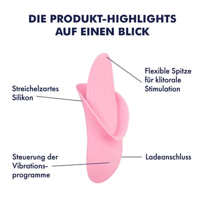 Siliconen oplegvibrator met tong, 12 cm