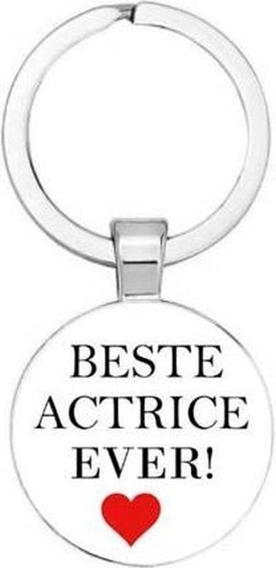 Akyol - Beste actrice ever Sleutelhanger - Actrice - Actrice - Leuk kado voor iemand die actrice is - 2,5 x 2,5 CM