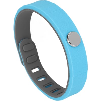 Bracelet d'Énergie Sportive Ion Négatif Non Statique Silicone Hiver Élimination Électrostatique Bracelet de Poignet bleu
