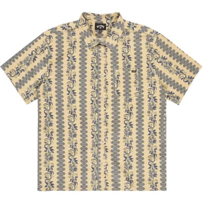 Billabong Solana Cord Overhemd Met Korte Mouwen Geel M Man