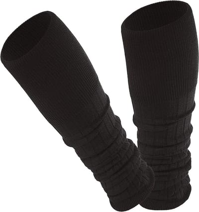 Famanu - Y2K beenwarmers met ruches en pailletten, gothic kawaii stijl