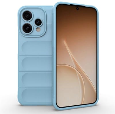 Coverup Hoesje - Geschikt voor OPPO Reno15 Hoesje - Coverup Hands-On Rugged Back Cover - Lichtblauw