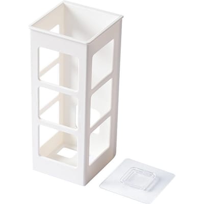Aan de muur gemonteerde houder voor stijltang HIPS Kapsalon Krultools Wandhangende organizer wit